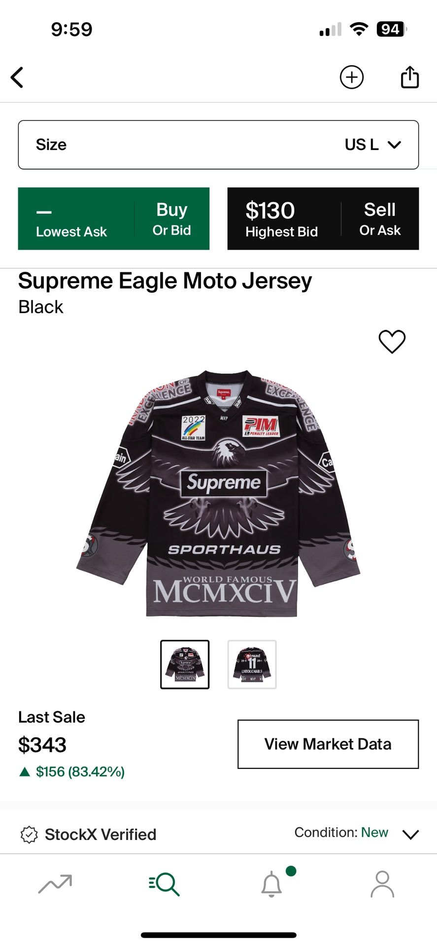 Supreme Moto Jersey 