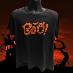 Way To Celebrate Halloween “BOO!” Black T-Shirt - XXL (20) - Spooky & Fun!