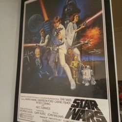 Star Wars 1977/1993 Style C Framed Art