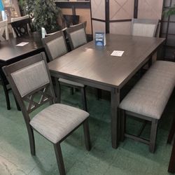 🥰 6pcs Dining Table Set