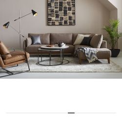 Sectional and Storage Ottoman
