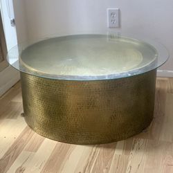 Hammered Metal Coffee Table