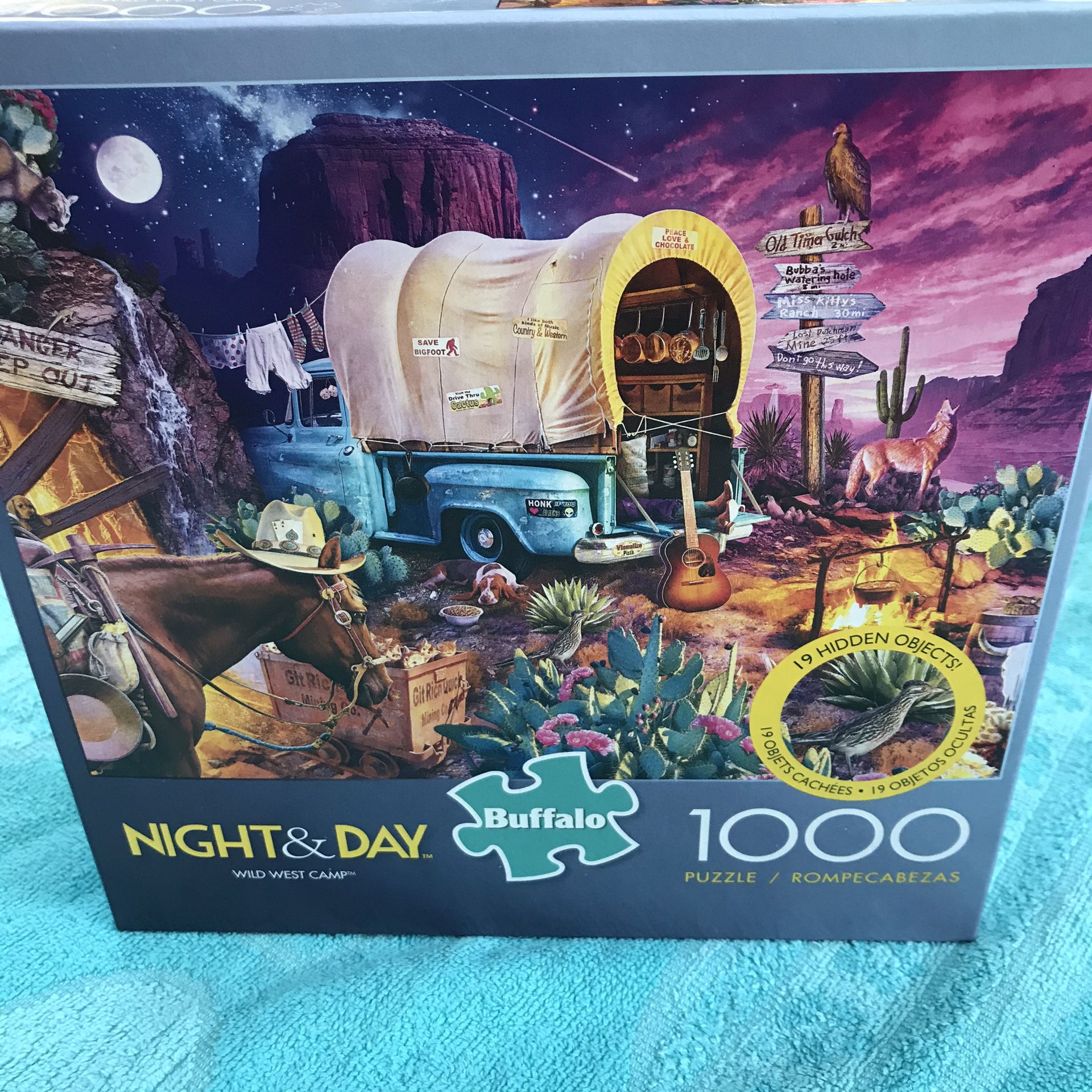 NEW!!! 1000 Piece Puzzle WILD WEST CAMP