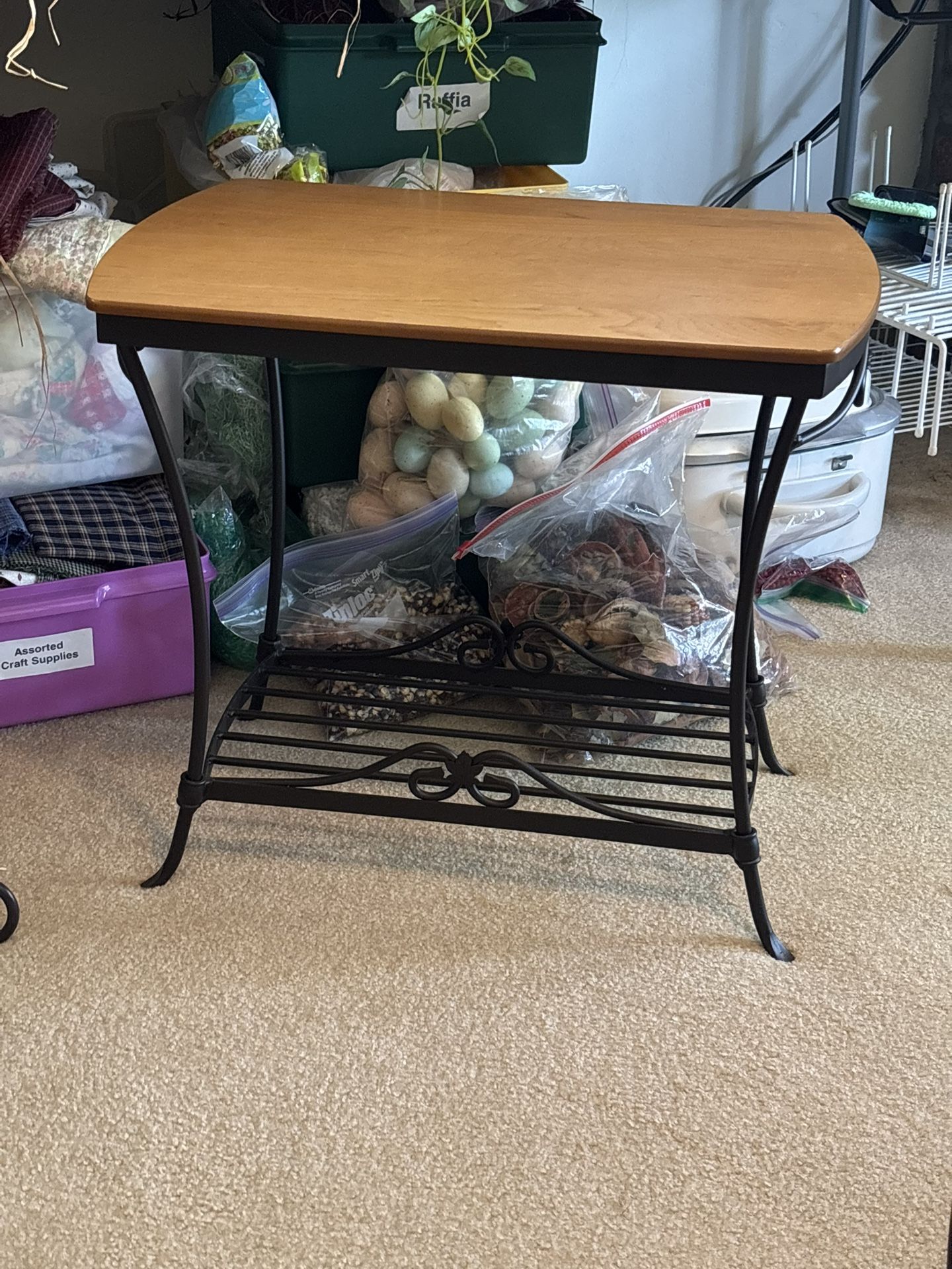Longaberger Wrought Iron Library End Table
