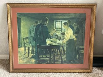 Framed Religious Print – “His Omnipresence” by Karl H. F. von Uhde