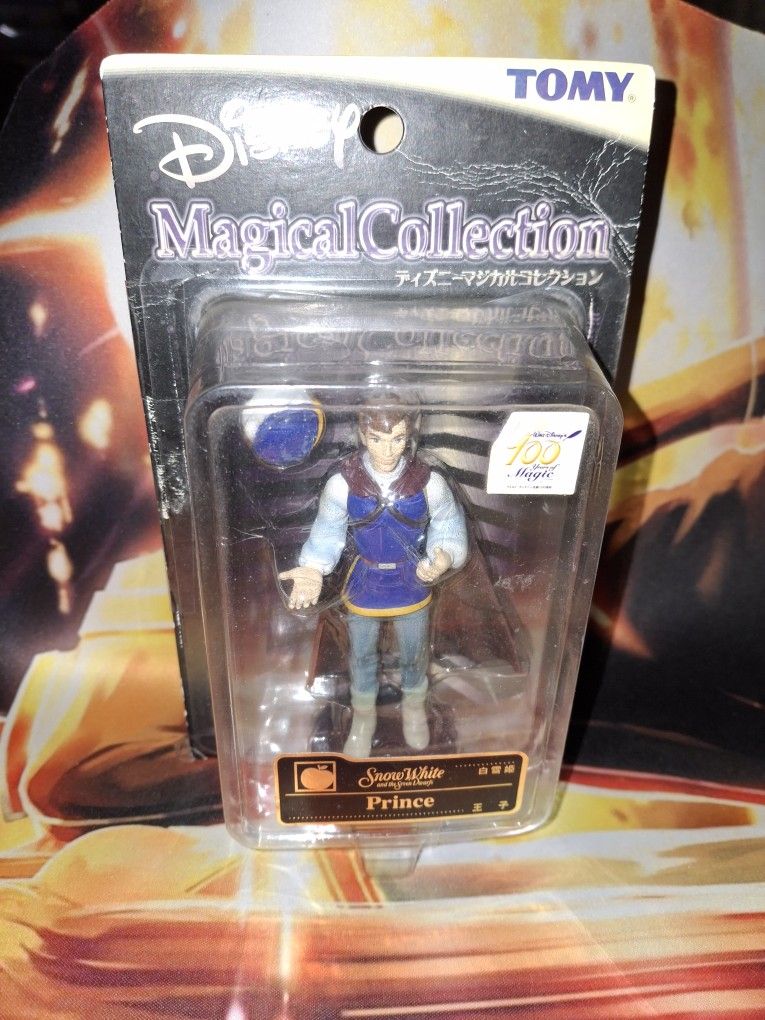 RARE TOMY DISNEY MAGICAL COLLECTION PRINCE CHARMING 4.25 INCH TALL FIGURE...NEW...ADULT OWNED AND KEPT IN A SMOKE FREE HOME...$77 OBO...