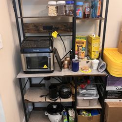 Kitchen Bakers Rack With Power Outlet