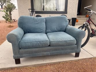 Blue couch