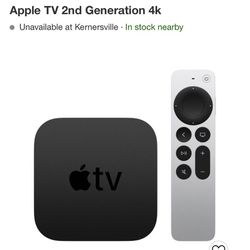 4 Second generation Apple TV 4k