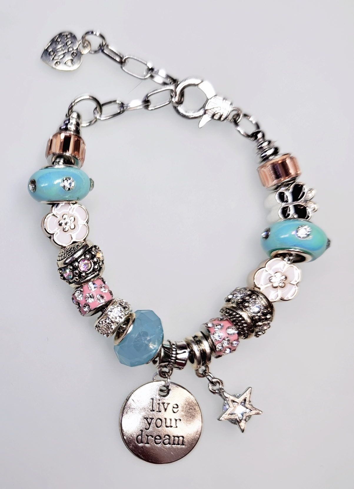 Live Your Dreams Chunky Charm Bracelets