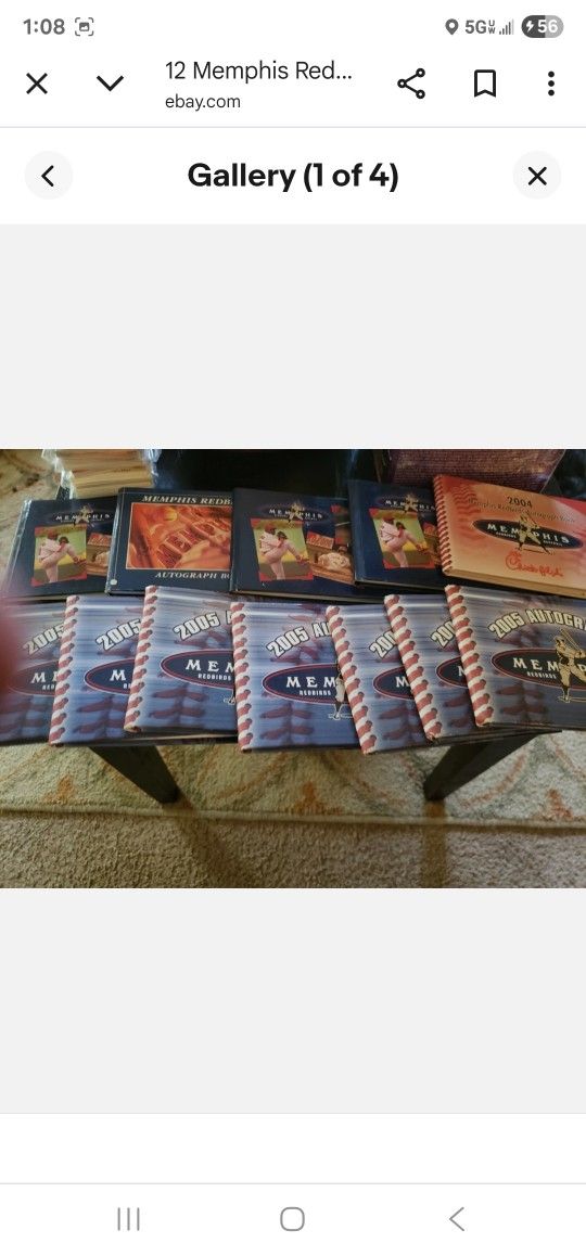 12 Memphis Redbirds Autograph Books Brand New