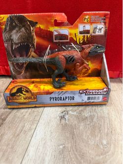 Jurassic World Dominion Pyroraptor Extreme Damage Dinosaur- New