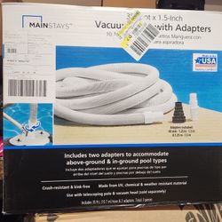 Vacuum Hose With Adapter For Poole 