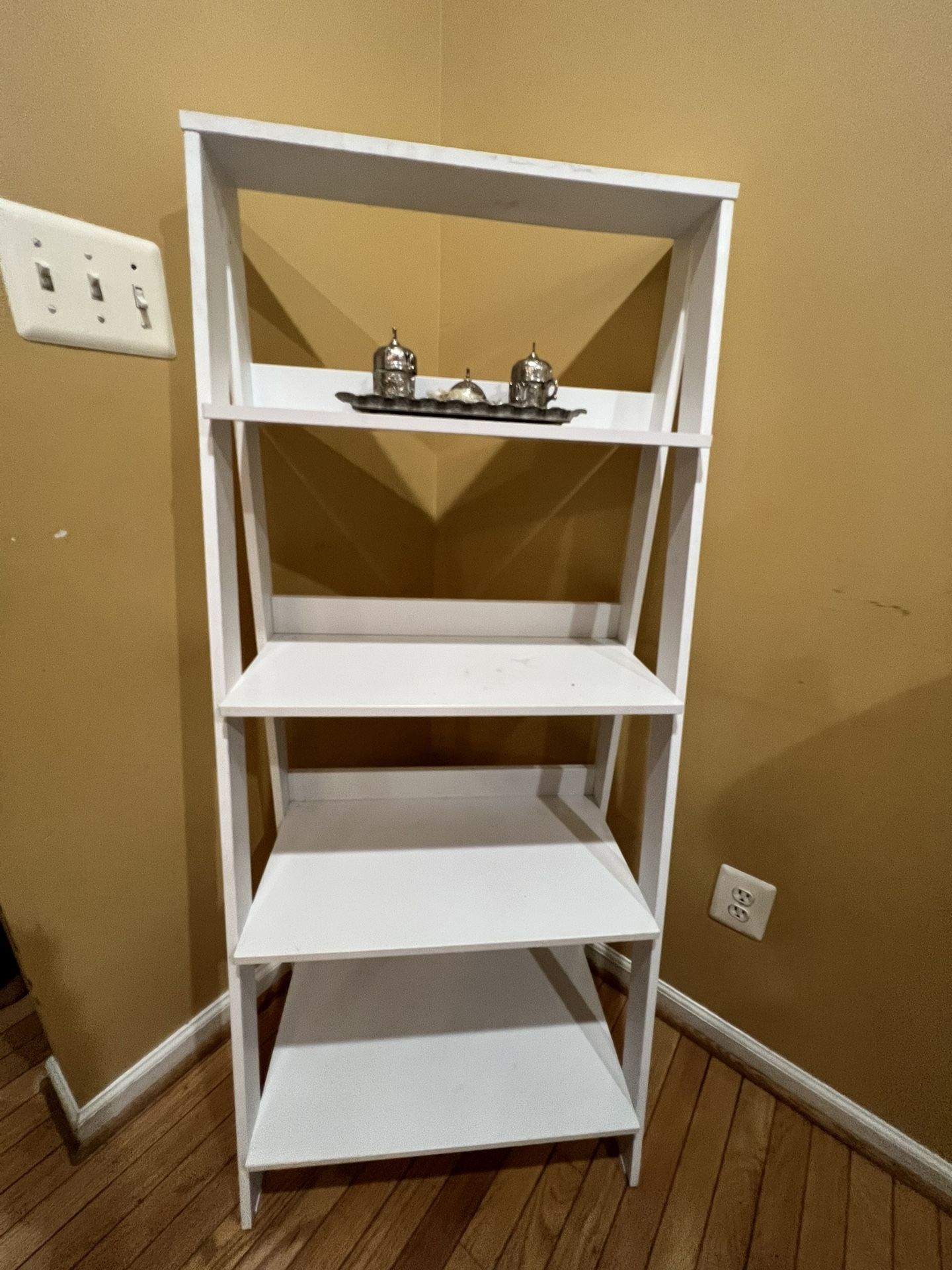 White Ladder Bookcase Shelf