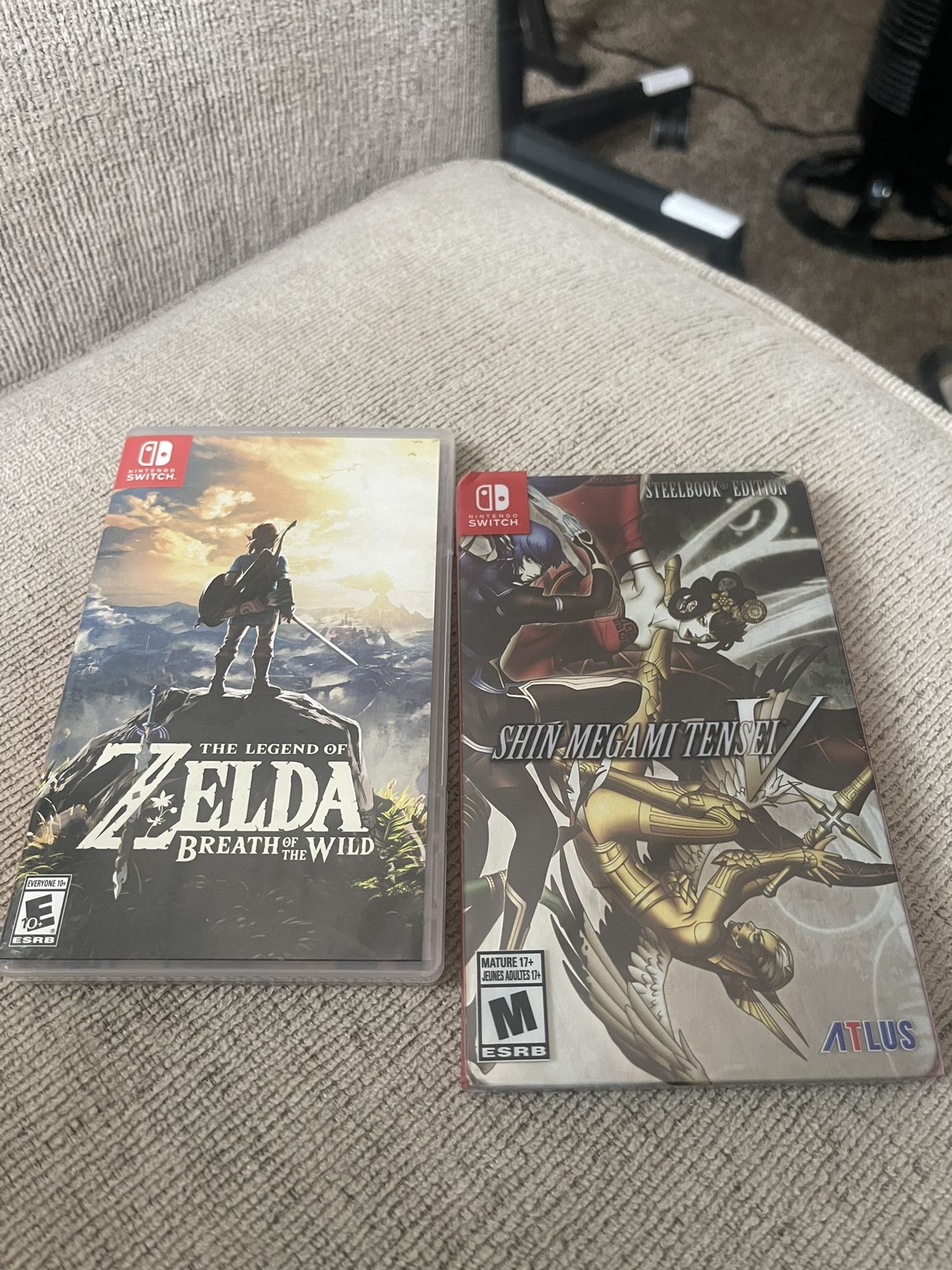 Zelda Breath Of The Wild & Shin Megami Tensei 5 Nintendo Switch