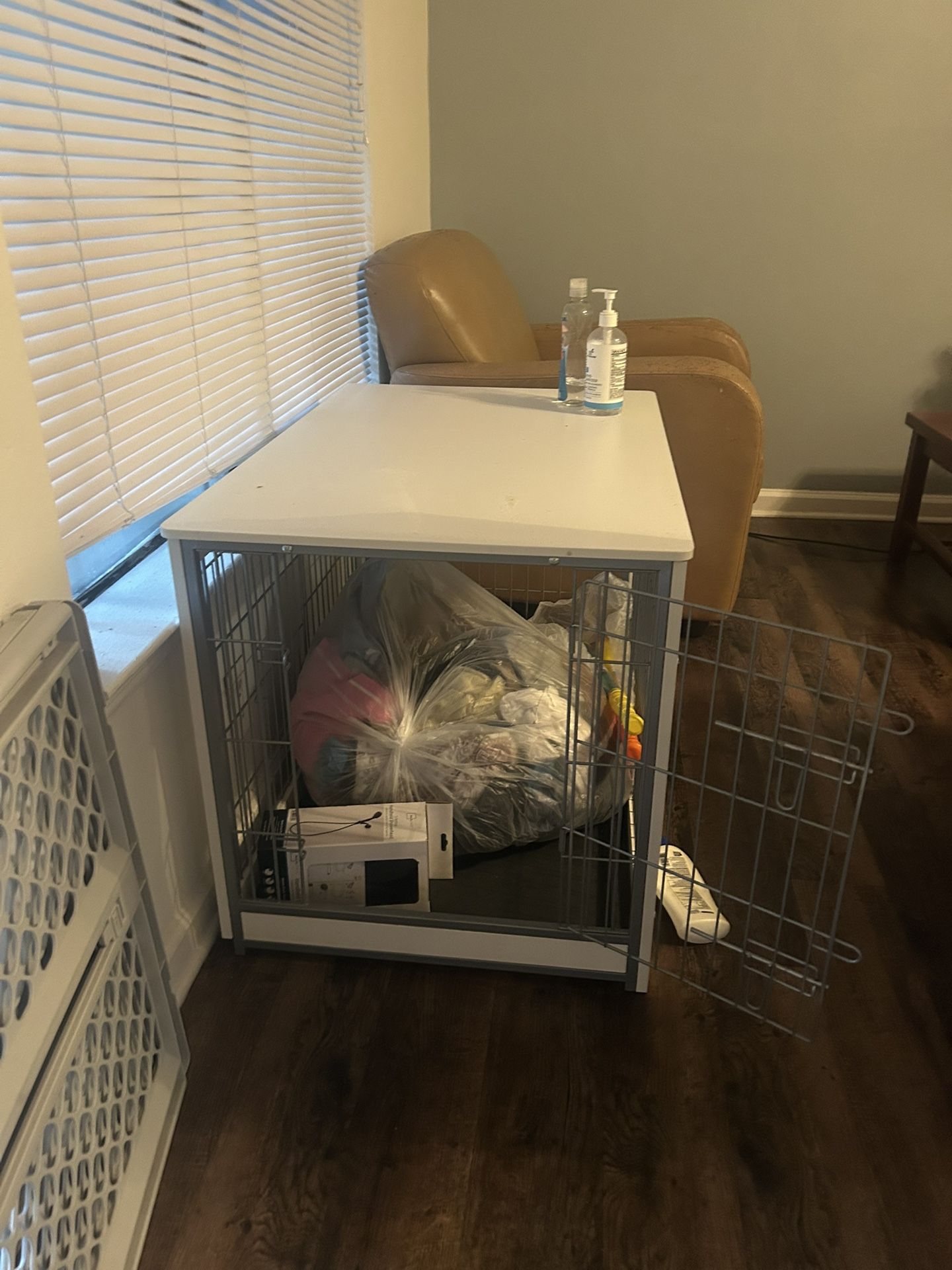 Dog Cage With A Doorway Divider