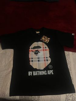 Bape burberry black size M
