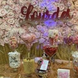 Flower Backdrop for Wedding or Quinceañera Decor