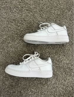 White Nike Air Force 1 Low Big Kid 3.5