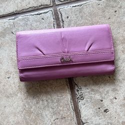 pink coach wallet