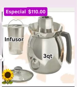 Chocolatera Especial Solo $110.00 Prepara Rico Chocolate 3qt Acero Inoxidable Princess House Ventas Finales