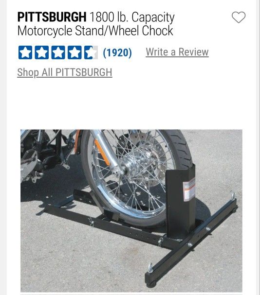 Used Motorcycle Stand/Wheel Chock