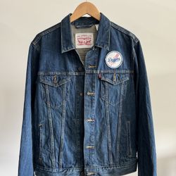 LA DODGERS X LEVIS DENIM JACKET RARE 
