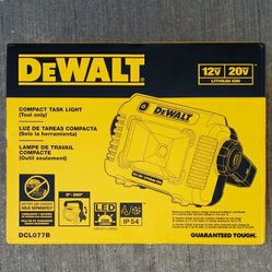 Dewalt 20v Compact Task Light 2000 Lumens Brand New Sealed Tool Only