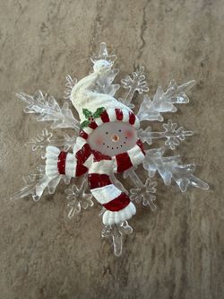 Snowman Ornament 6” (no breaks!)