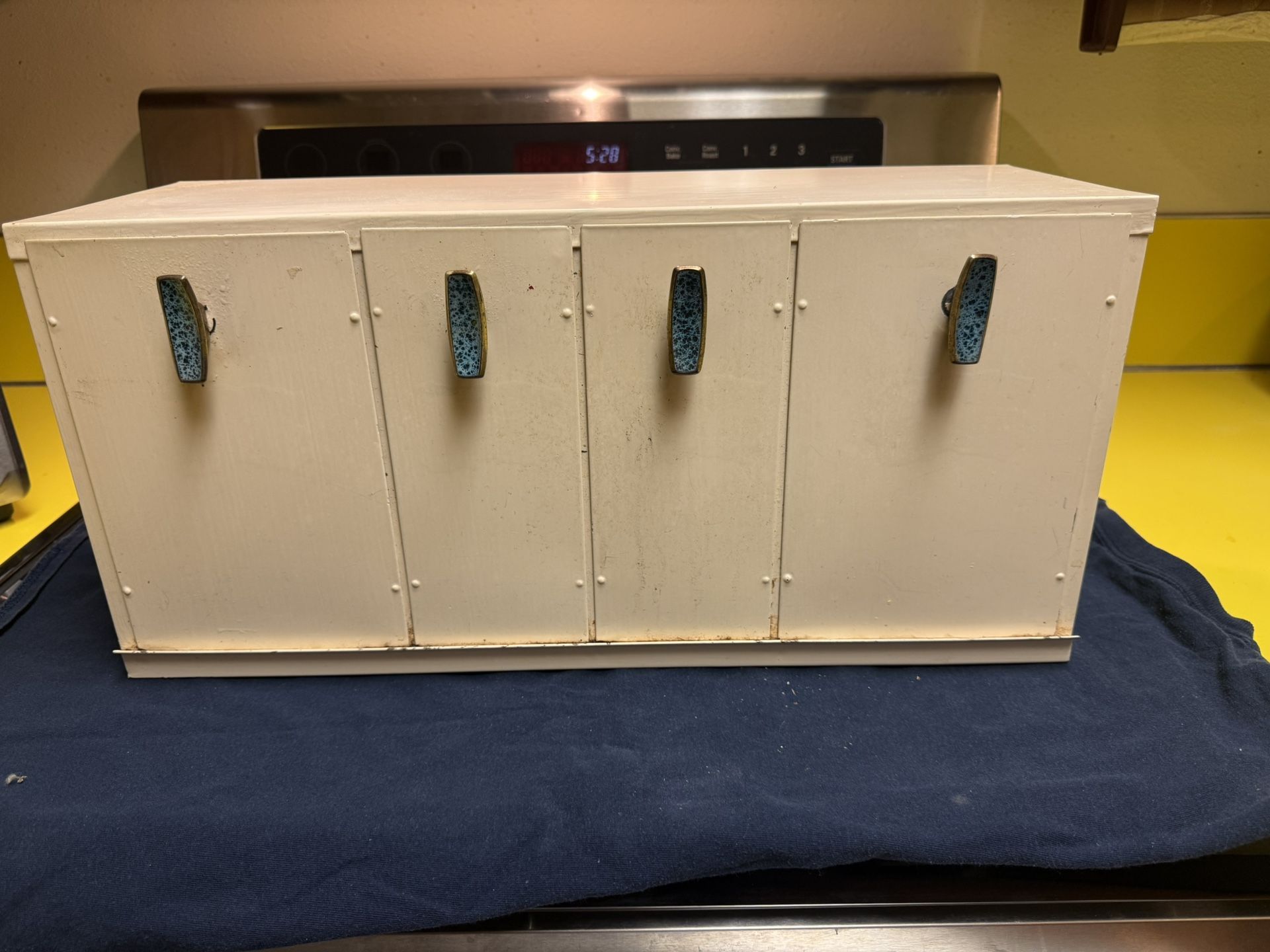 Mid-Century Modern 1950S Metal Kitchen Canister Bins