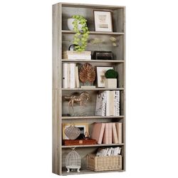 Bookshelves and Bookcases Floor Standing 6 Tiers Display Storage Shelves 70 in Tall Bookcase Home Decor Furniture for Home Office, Living Ro