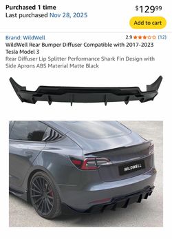 2017-2023 Tesla Bumper and Lip