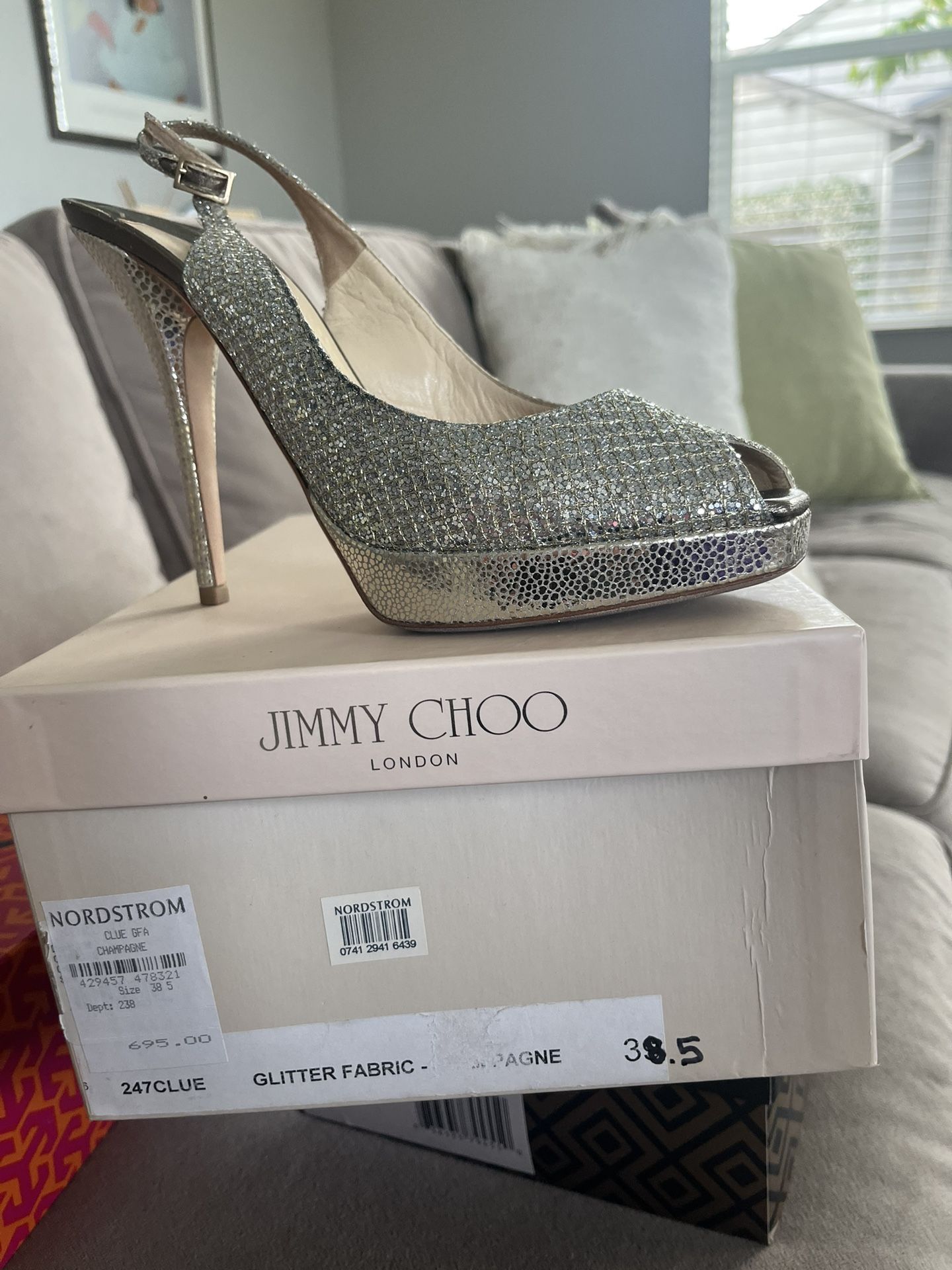 Jimmy Choo Glitter heels