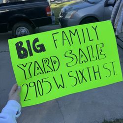 BIG FAMILY YARD SALE! 