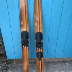 Vintage Deluxe Combo Cut’n’Jump Wood Water Skis