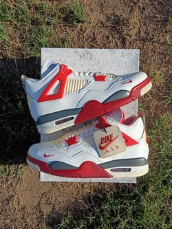 Retro 4 white&red new