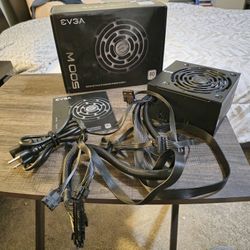 EVGA 500w 80 plus standard power supply (non-modular)
