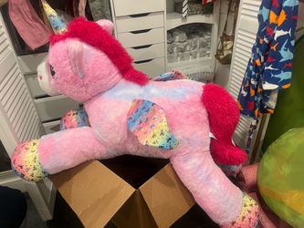 Extra large plushy giant girls unicorn