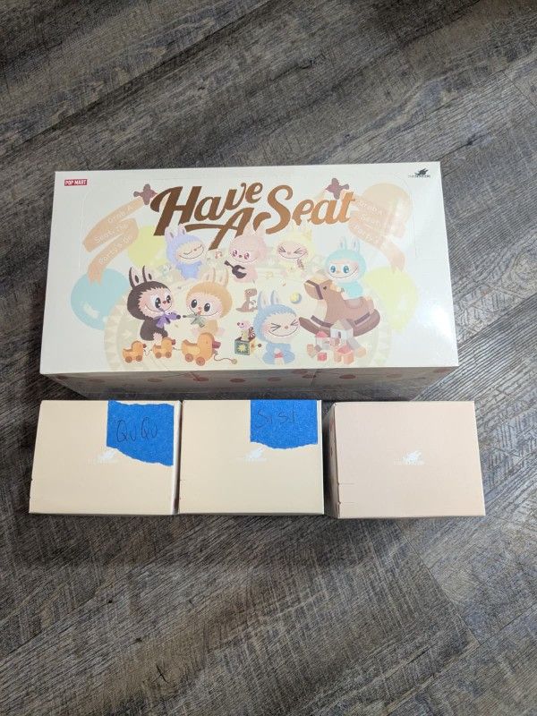 Popmart Authentic Labubu Have A Seat Plush Pendants Each 