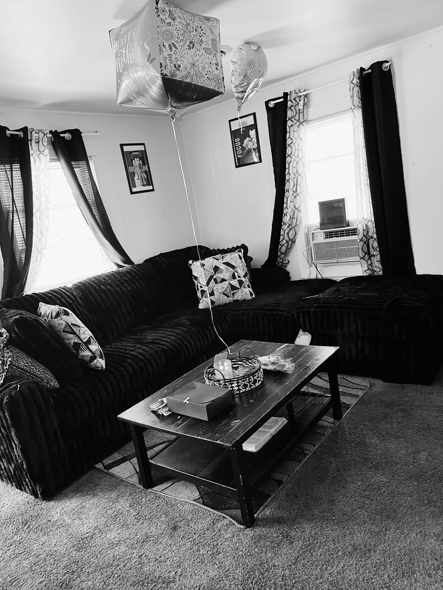 Black L Shap Sectional.