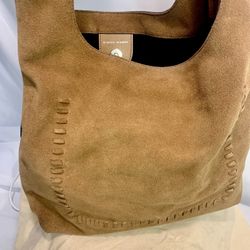 REBECCA MINKOFF Suede Karlie Whipstitch Hobo Bag