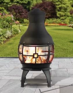 Brand new patio wood chimney