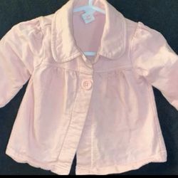 Baby Girls 9 Month Pink Lightweight Jacket