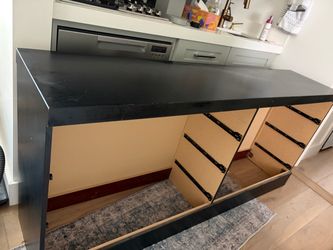 modern/contemporary black double dresser