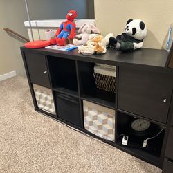 Cubby Storage With Cloth Organizer 