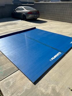 Fuji Roll-Out BJJ / Wrestling Mats – 10×10 ft (2× 5×10) – Blue – $275
