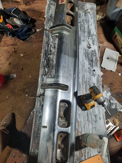 1972 Dodge Dart Front Bumper With Gaurds An 4 Lights Still Attached  With license Plate Light. Also