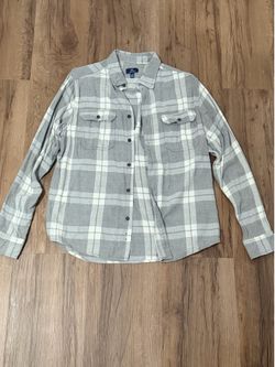 George Grey/White Flannel - Large