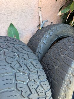 4 Used all terrain falken at3w tires 275/60/20