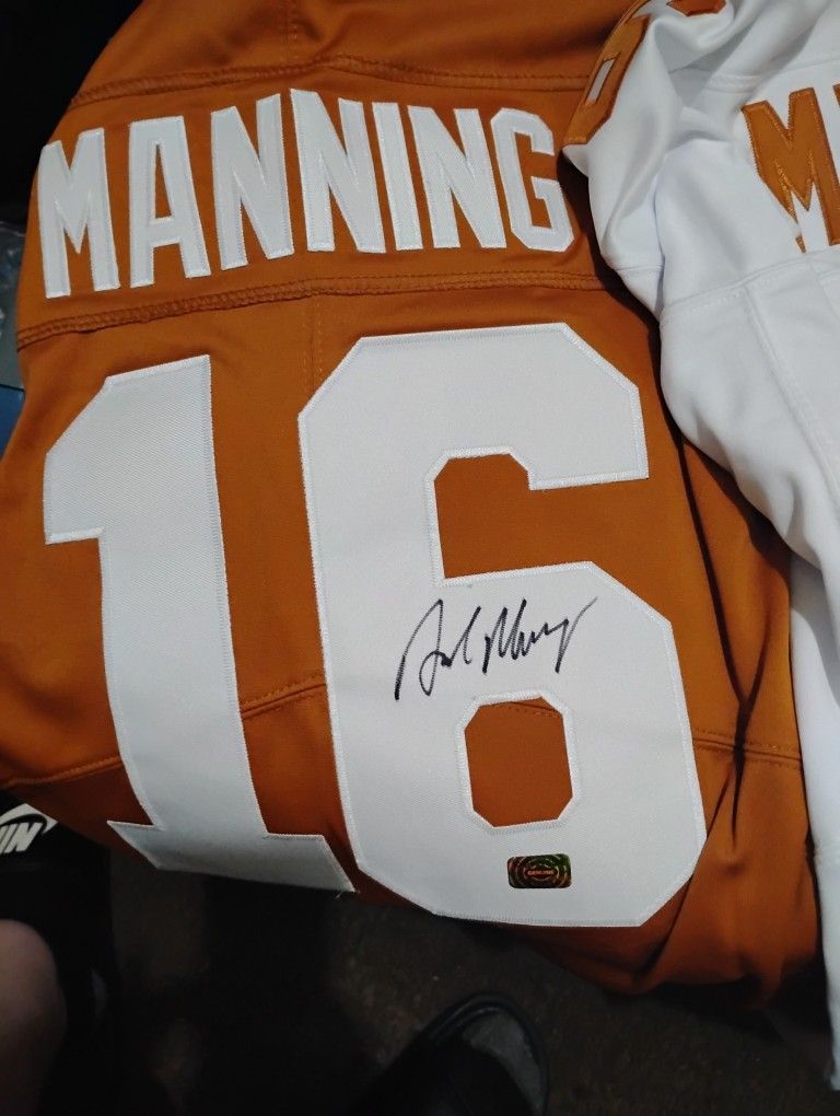 Arch Manning Signed Autograph Jersey Jerseys Texas Longhorns